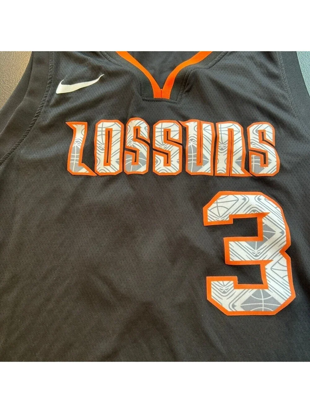 Authentic Phoenix Suns Kelly Oubre Jr. #3 black basketball jersey